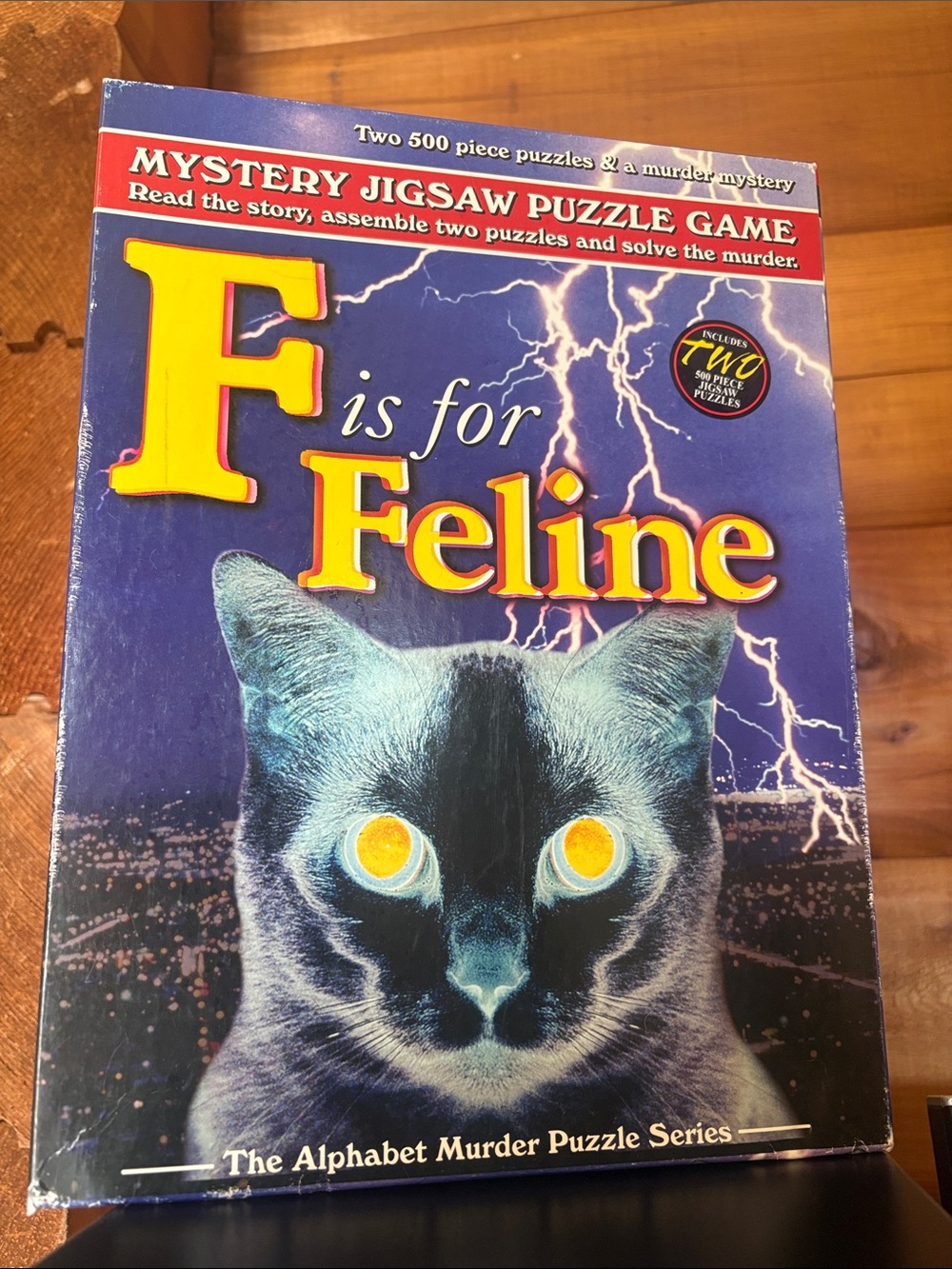 2001 F is for Feline Mystery Jigsaw Puzzle,
Alphabet Murder Puzzle Series